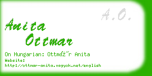 anita ottmar business card